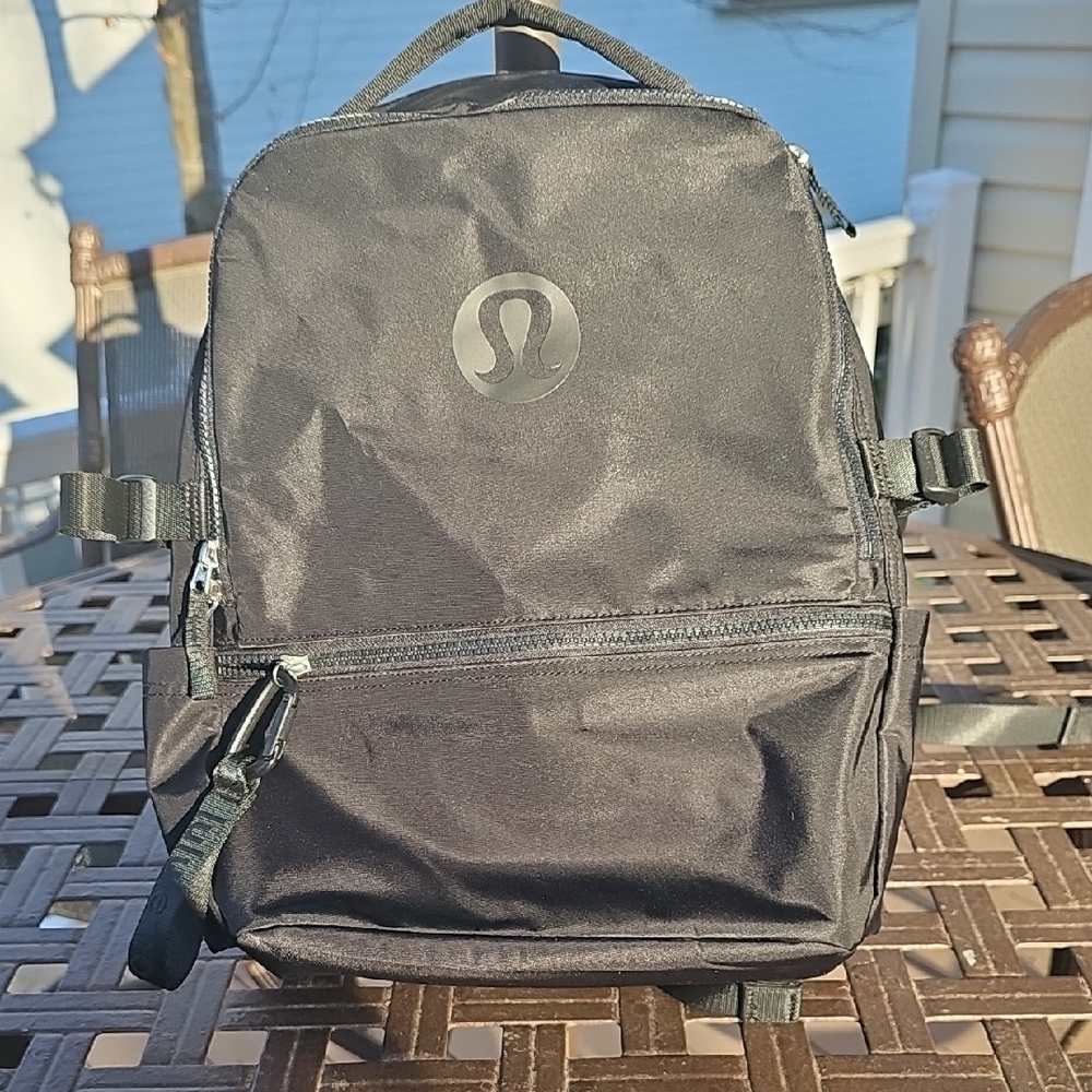 lululemon Athletica Black Crew Backpack 22 Logo Backpack